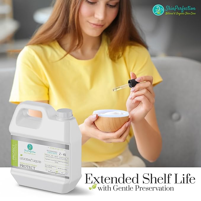 Skin Perfection Leucidal Liquid Complete - Ideal Water Based Moisturizer & Lotion Making Supplies - Natural Preservative Alternative with Root Ferment Filtrate, Lactobacillus & Coconut Fruit Extract