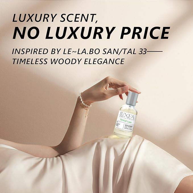 Sandalwood Perfumes for Women, Inspired by S.an_tal 33 Perfume for Men, Cost-effective Enhanced Scents Pheromone Perfume Spicy Sandalwood Scent-1.7FL Oz（Santal Luxe）