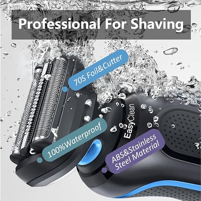 Series 5/6 53B Replacement Head for Braun Electric Foil Shaver, Compatible with New Generation Braun Razors 5020cs 5018s 5035s 5049cs 5050cs 6020s 6040cs 6075cc 6072cc 6090cc