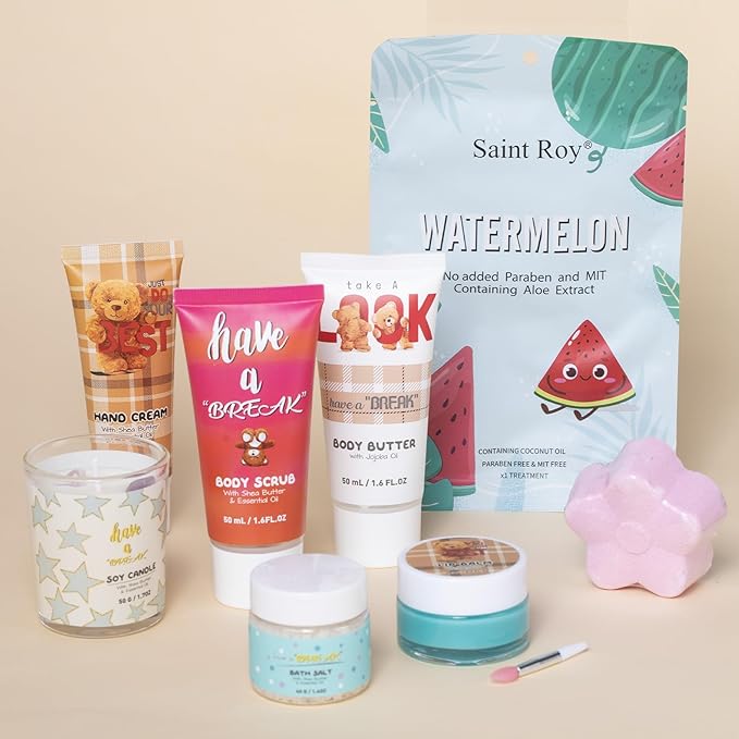 Mother's Day Gifts Luxury Surprise Bath & Body Box Beauty Advent Calendar, 17-Pcs Spa Gift Set with Hand Creams, Mask Gift Basket for Women Beauty Bath surprise box for adults Teens Girls