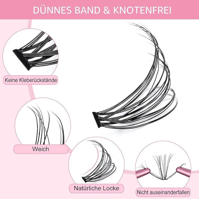 280 Pcs Individual Lashes 30D-C-0.07-9-16mix Cluster Lashes 10D 20D C D Curl Wispy Lashes Bottom Lashes DIY Lashes At Home（30D-C-0.07-9-16mix）