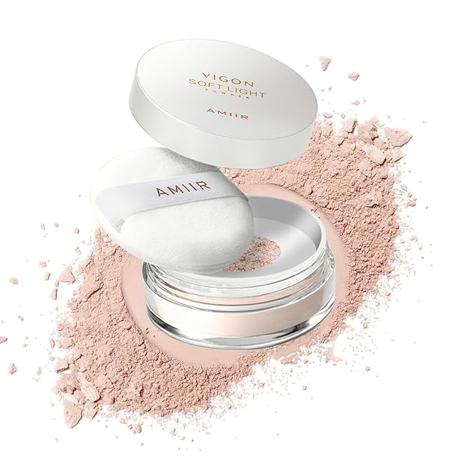 AMIIR Loose Setting Powder Makeup for Face - Talc-Free, Mattifying, Translucent Finish, Oil Control, Crease-Resistant, Perfect for Makeup Setting & Smoothing Pores on Oily Skin (#01 Fair Ivory)