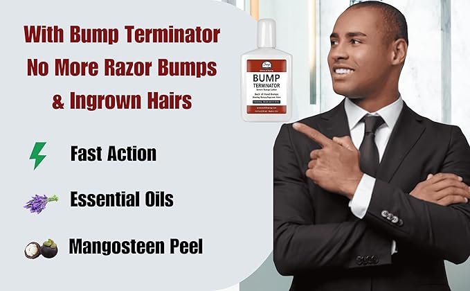 BUMP Terminator Razor Bumps & Shaving Bumps Remover | Ingrown Hair Treatment for Pubic Area with Glycolic Acid, Salicylic acid & Tea Tree Oil| BREEJ Bump Treatment for Bikini Bumps, 6.8 oz (Pack of 1)