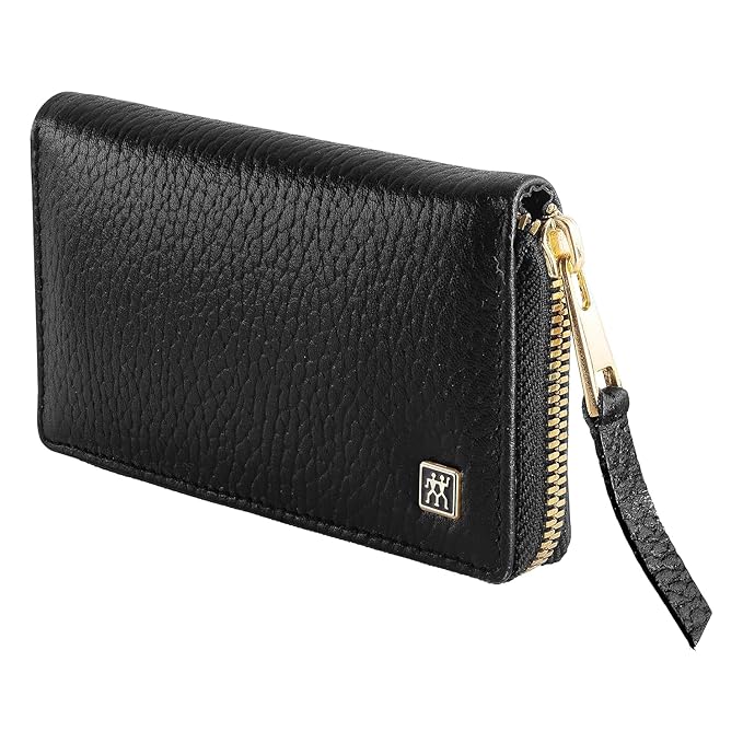 TWINOX Manicure Set 3-piece, Gold Edition, Care for hands and feet with nail clipper, Stainless steel, Black