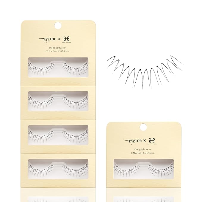 Eyelash x Artist Collaboration NO.02 – 5 Set Pack, Lightweight False Eyelashes, Wispy Lashes for a Flawless Natural Look, Perfect for Daily Wear & Comfortable Fit, K-Beauty