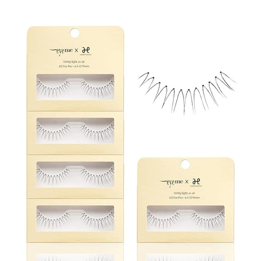 Eyelash x Artist Collaboration NO.02 – 5 Set Pack, Lightweight False Eyelashes, Wispy Lashes for a Flawless Natural Look, Perfect for Daily Wear & Comfortable Fit, K-Beauty