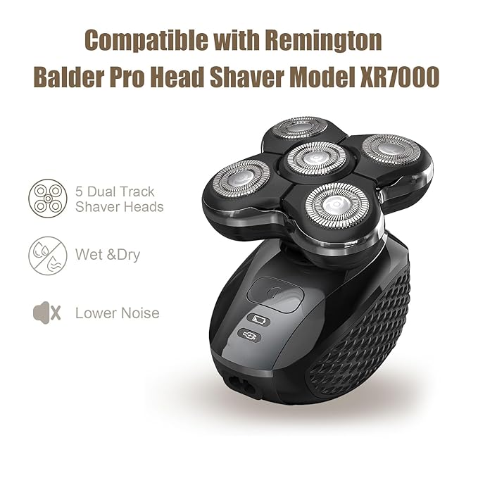Shaver Replacement Head Compatible with Remington Electric Shaving Model SPR-XR7000,for Bald Men.(4packs)