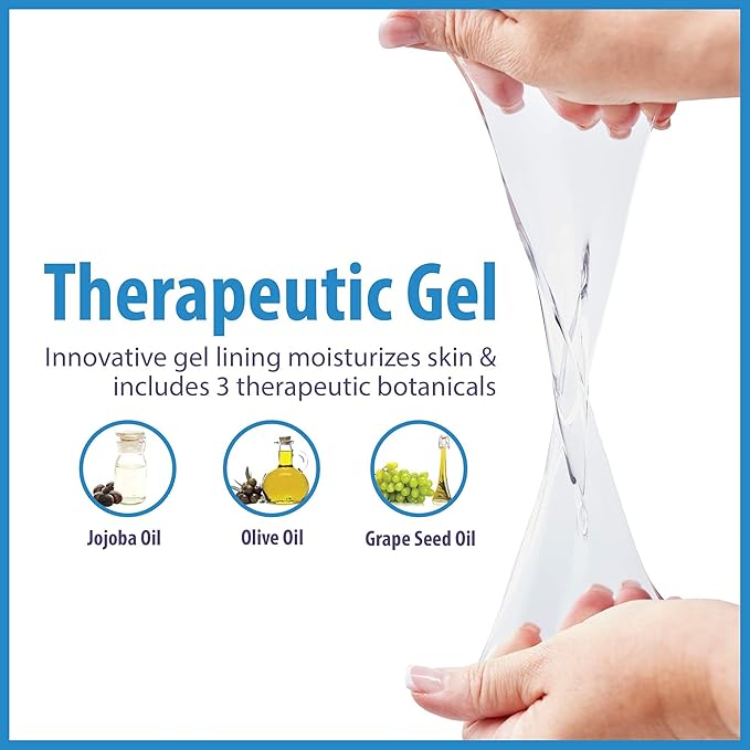 NatraCure Moisturizing Gel Gloves and Socks Gift Set (Color: Lavender) with NatraCure Foot Cream and Lotion Bundle