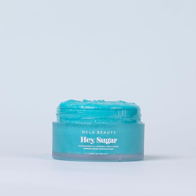 NCLA - Hey, Sugar Body Scrub | Smooth, Exfoliate, Hydrate Skin | Shea, Mango + Cocoa Butters | Vegan, Cruelty-Free, Clean Skincare (Amalfi Coast; 100g | 3.38 oz)