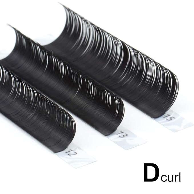 NAGARAKU Eyelash Extensions Individual Lashes 0.15mm B curl 7-15mm Mix Tray Classic Matte Black Natural Faux Mink 16 rows