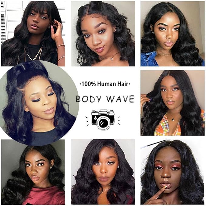 4x4 Lace Front Wigs Human Hair Pre Plucked with Baby Hair 150% Density 26 Inch Body Wave Brazilian Virgin Frontal Human Hair Wigs 4x4 Glueless HD Lace Closure Wig Human Hair for Women
