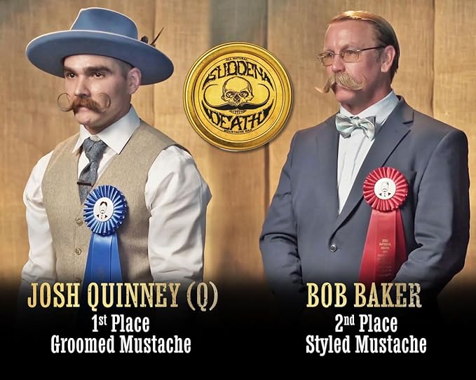 Mustache Wax Strong Hold Grooming For Men | Sudden Death Moustache & Beard Wax 1oz Tin | Perfect For Handlebar Mustaches By Death Grip | No Heat Source Required