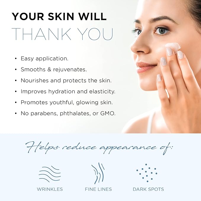 Azure Cosmetics Hyaluronic Acid Moisturizer Face Cream - Dermatologist Tested, Anti-Aging Retinol Cream for Dark Spots, Fine Lines & Wrinkles - Clean Beauty, Korean Skincare - All Skin Type - 1.69 oz