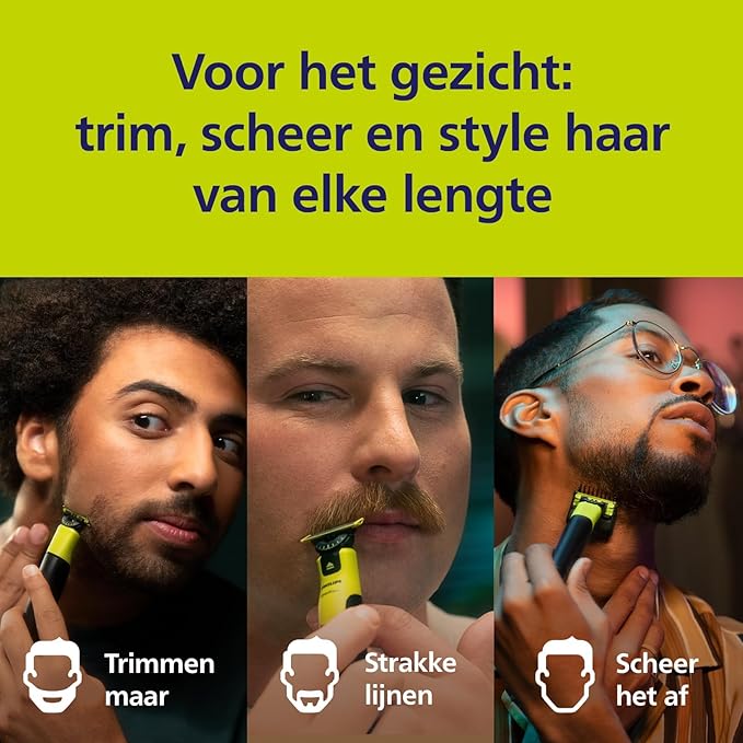 Genuine Philips OneBlade 360 Replacement Blades, For OneBlade Electric Shaver and Trimmer, 3 Pack, Model QP430/60