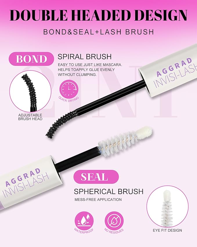 Flora Lash Clusters Kit Wispy Fluffy 8-18mm Hybrid Volume Eyelashes Cluster Extension Kit D Curl Individual DIY False Lash Extension Kit with Lash Bond and Seal, 0.05mm Thin Invisible Black Lash Band