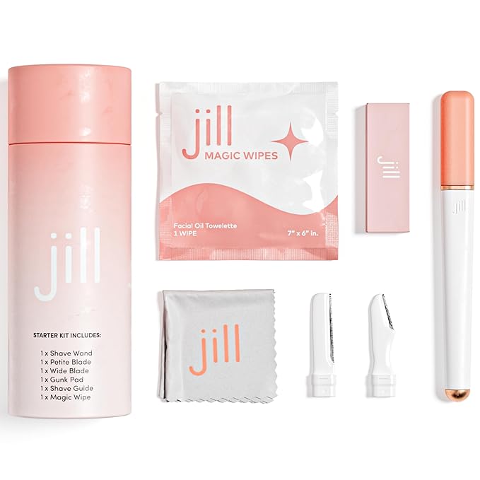 Jill Dermaplane Trial Kit + Glow Post-Shave Face Serum Bundle