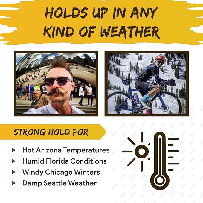 Death Grip Extra Strong Mustache Wax, Night Fury Mustache Wax Remover Oil, and Comb Set