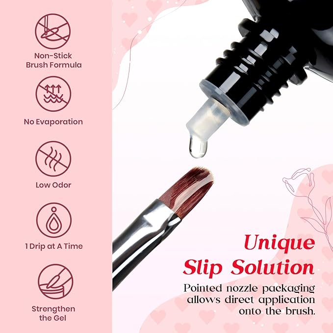 Beetles Poly Nail Extension Gel Kit with U V Light: 6 Colors Builder Gel Set Pink Glitter White with Top Base Coat and Slip Solution Nail Forms Tools Charms for DIY Manicure