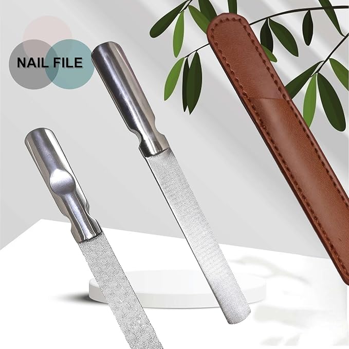 Nail Clippers Toenail Clippers, Hysotok Nail Clippers Set 3-Pcs, Ultra Sharp Stainless Steel Toe Nail Clippers for Thick Nails, Nail Clippers for Men Women, Nail File for Nail Care (Silvery)