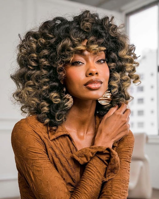 8 Packs Ocean Wave Crochet Hair Water Wave Crochet Braids for Women 8 Inch Short Curly Crochet Hair Beach Curl Deep Twist Crochet Braids Synthetic Braiding Hair Extensions (8 Inch, T1B/27#)