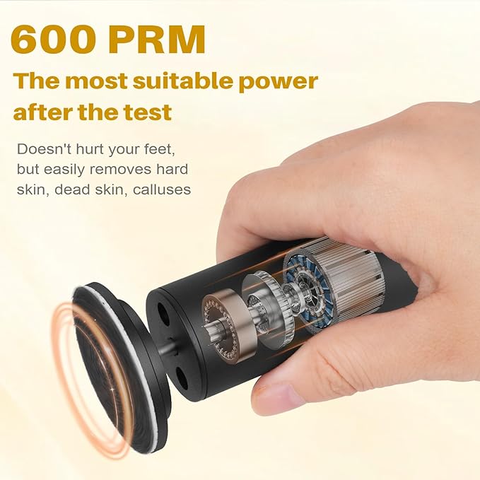 Electric Foot File and Callus Remover,Professional Pedicure Tools for Dry, Calluses, Dead, Cracked, Hard Skin,Equipped with 60 Pcs Sandpaper Discs