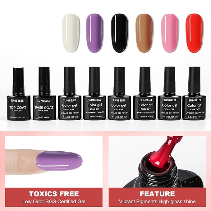 Acrylic Nail Kit for Beginners with Everything, with Professional Gel Nail Polish Kit with UV Light Nail Kit Set Acrylic Powder Kit Nail Art Tips Nail Art Decoration, DIY Nail Art Tool Nail Supplies