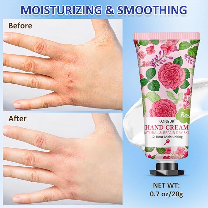 32 Pack Hand Cream Gift for Women, Bulk Hand Lotion Travel Size for Dry Cracked Hands, Mini Moisturizing Hand Cream for Mothers Day Gifts, Thank You Gifts and Teacher Appreciation Gifts