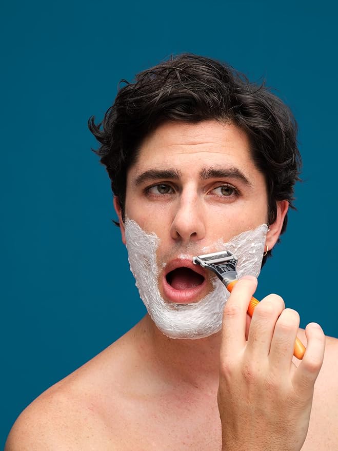 Harry's Razor for Men - Razor Handle and Razor Blade Cartridge - Shaving Gift Set for Him - Orange