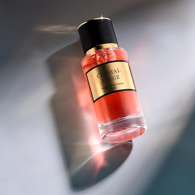 CRYSTAL ROUGE - Luxury Perfume Gift Set | Long-Lasting Niche Fragrance | Extrait de Parfum 50ml + Perfume Oil 3ml + Bonus 2 Samples | Unisex Scent Inspired by Iconic Perfumes