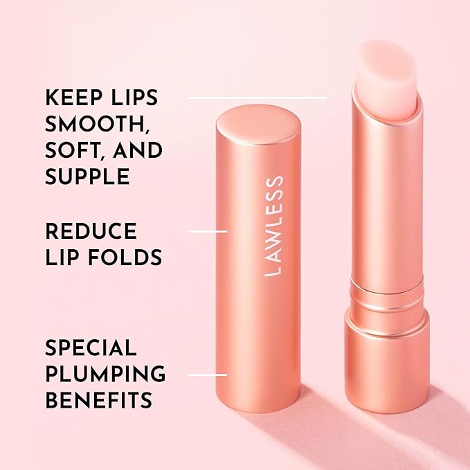 Forget the Filler Plump + Pout Duo - Lip Plumping Line Smoothing Gloss + Tinted Balm - Premium Volumizing Lip Gloss with Natural Ingredients Designed to Plump, Firm, and Hydrate Lips 0.21 oz