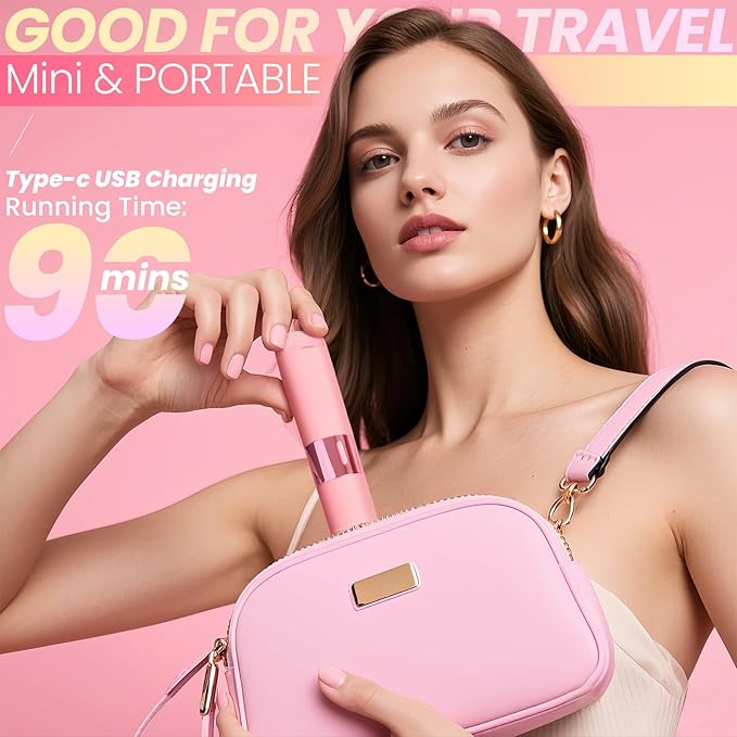 2025 New Bikini Trimmer for Women, 2-in-1 Waterproof Electric Dual Head Shaver (Pink)