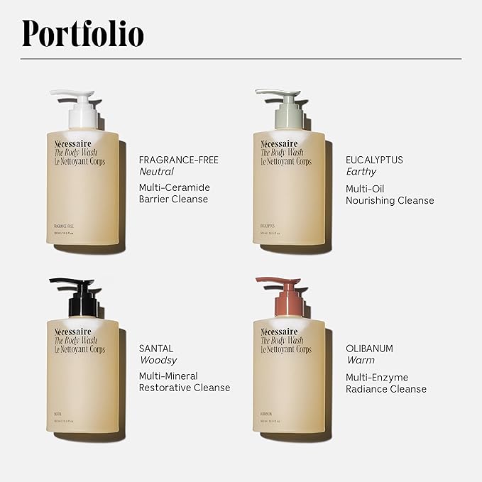 Nécessaire Eucalyptus Body Wash with Pump | Multi-Oil Nourishing Cleanse For Women + Men | Gel Cleanser | Dermatologist-Tested. Hypoallergenic | No SLS/SLES (500 ml / 16.9 fl. oz.)