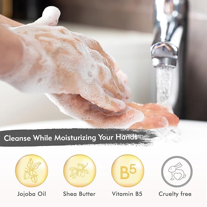 Hand Soap Refills, Gardenia Liquid Hand Soap, Large 750 ML / 26 FL OZ Bottles (Pack of 3), Gentle & Moisturizing Formula, Natural & Cruelty-Free for Kitchen & Bathroom Soap Dispensers