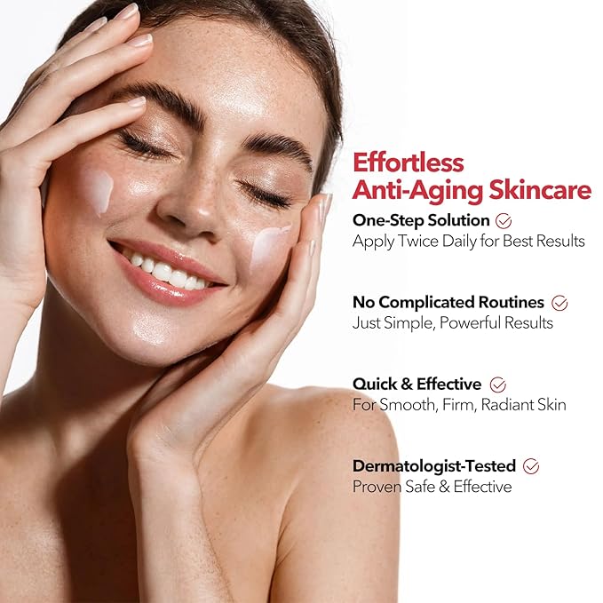 Skincare All In One Anti Aging Treatment Face Moisturizer Skin Tightening Retinol Cream for Face - Suit for Men and Women 2.7 fl.oz