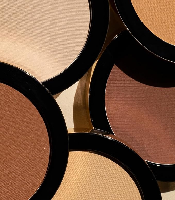 MAKE Beauty Diffusion Set, Translucent Setting Powder - Pressed Face Powder Compact for Smooth Matte Complexion. Sheer Coverage Finishing Foundation for Excess Oil. Shade - Medium/Deep