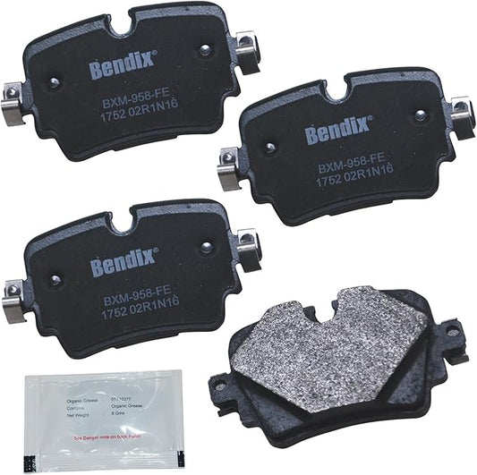 Bendix Priority1 CFM1752 Semi-Metallic Rear Brake Pads for Jaguar F-Type 2021-2014, XJ 2019-2016