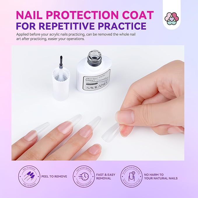 SAVILAND Acrylic Nail Kit with Drill & Essential Oil: Professional Acrylic Nails Kit for Beginners with Everything Nail Powder Set & Liquid Nail Primer Starter DIY Home Salon Art