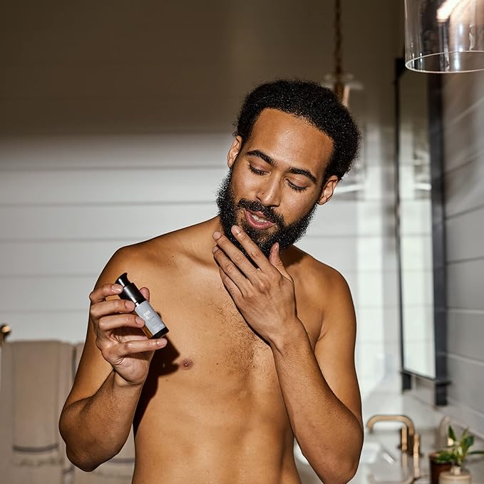 MANSCAPED® Beard Oil, Moisturizing Serum with Jojoba Seed, Sunflower, Sweet Almond Oils for a Nourishing, Hydrating Shine, (1 fl oz) 2-Pack