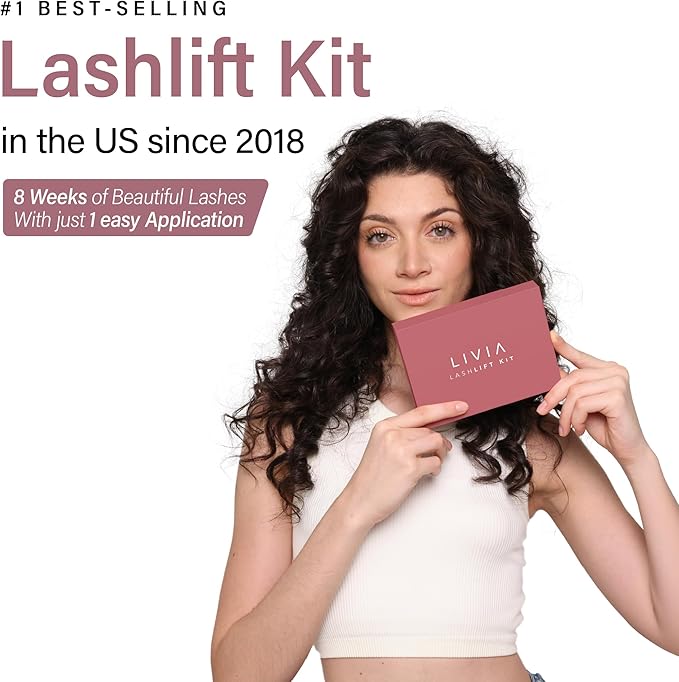 Eyelash Lift Kit – Instant, Salon-Quality Curls Without Harmful Hormones – Safe DIY Kit with 3 Applications – Long-Lasting Lift for Gorgeous Lashes in Minutes