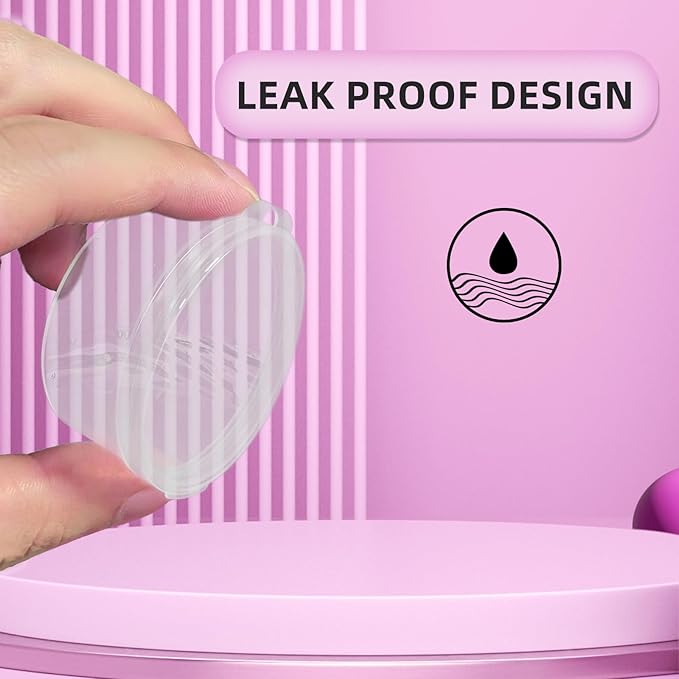 30 pcs plastic cosmetic jar 5/10/20ml clear case with snap lids portable,Travel Storage Cosmetic Samples Beauty Products Mini Containers with Lids, Airtight Cosmetic Containers with Lids.