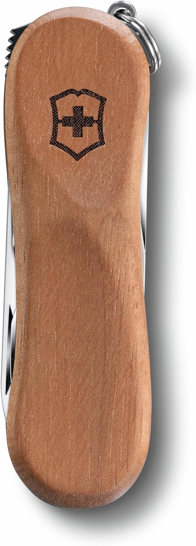 Victorinox Nail Clip 580 Wood Swiss Army Knife, 6 Functions, Swiss Made Pocket Knife with Nail File, Nail Cleaner and Small Blade - Walnut
