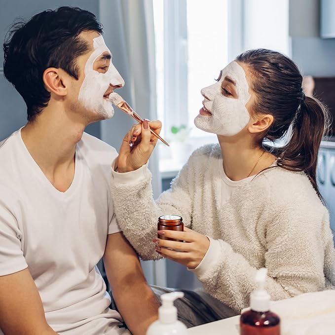 Norme 96 Pcs 4 oz Glass Jars with Lids Leakproof Round Airtight Empty Cosmetic Jars with Inner Liners Lid for Storing Lotions Powder Ointments Candle Making (Black,Amber)