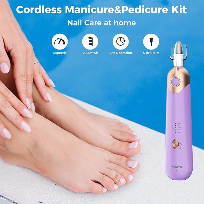 Professional Manicure and Pedicure Set Kit, Pedicure Tools for feet, Electric Nail Drill Nail File Set, Hand Foot & Nail Tools