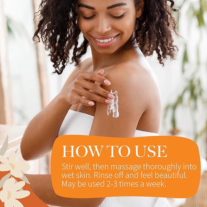 Savvy Naturals Sweet Orange Scrub Pack - Invigorating Orange Scented Salt Scrub Body Exfoliator, Vegan Body Care Gift Set