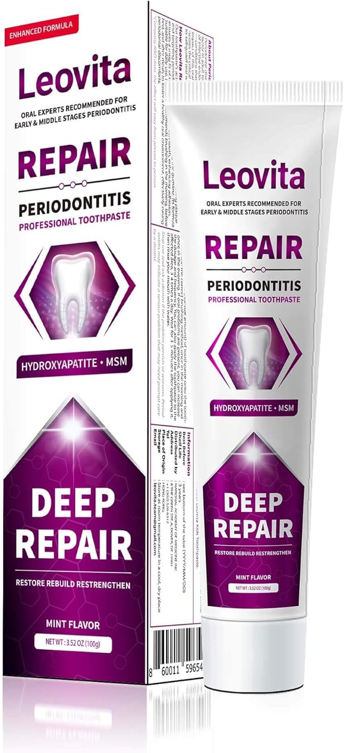 Gingivitis Treatment Toothpaste, Gum Disease Treatment Plaque Remover, Periodontitis Treatment at Home, Gum Repair for Receding Gums Regrowth, Bad Breath Treatment Hydroxyapatite Toothpaste