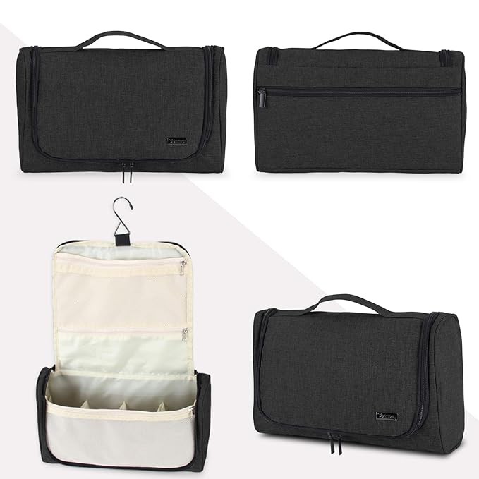 Teamoy Travel Storage Bag Compatible with Dyson Airwrap Styler, Portable Travel Organizer for Airwrap Styler and Attachments, Black