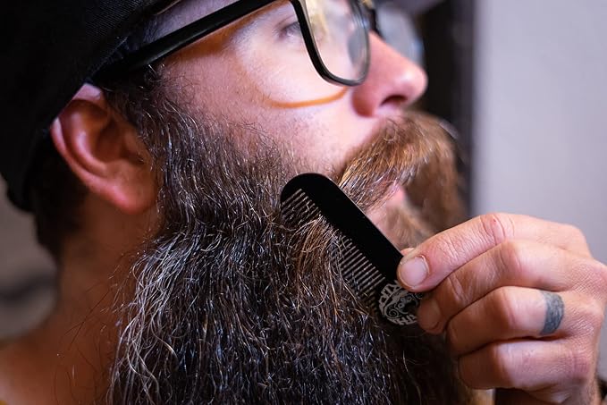 Bone Crusher Extra Strong Extra Firm Mustache Wax, Night Fury Wax Remover Oil, and Comb Set