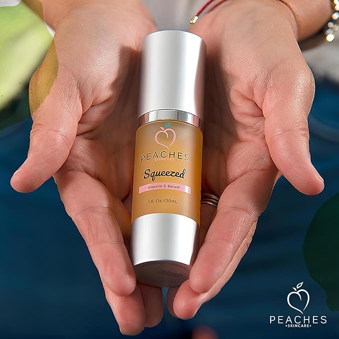 Brightening Serum with Vitamin C – Age-Defying Formula with Real Gold and Kakadu Plum for Radiant, Elastic Skin – Vegan Skincare for All Skin Types – Squeezed Vitamin C Serum (1 fl. oz)