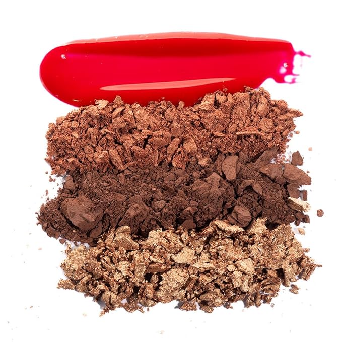 Touch Pocket Palette | Red Romance | Portable Makeup | Eye Shadow, Blush, Highlighter, & Lip Balm | With Castor Oil, Fruit Extracts, & Coconut Oil | Travel Essentials