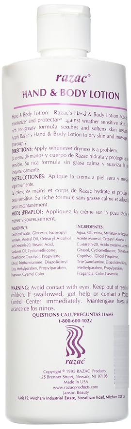 Razac Hand and Body Lotion 16oz (Pack of 2)
